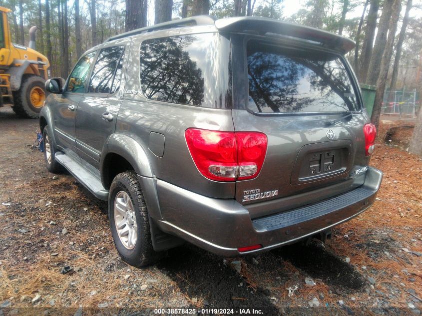 2005 Toyota Sequoia Limited V8 VIN: 5TDBT48A95S243993 Lot: 38578425