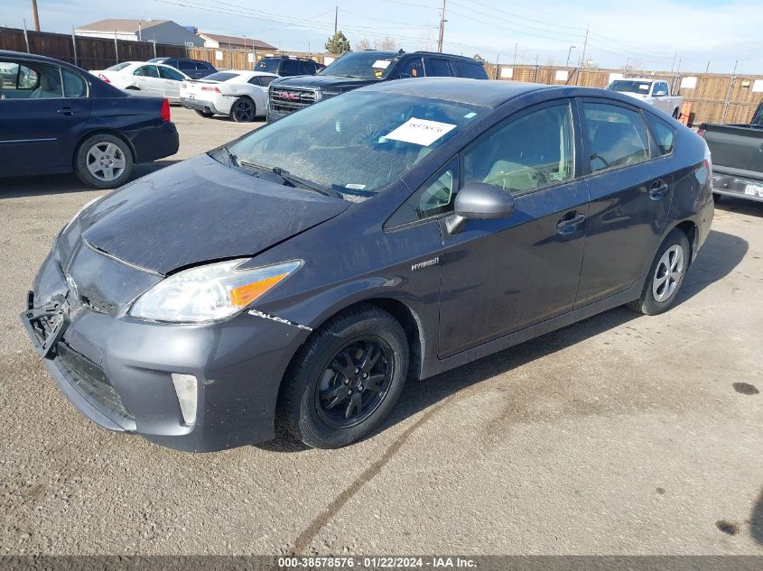 2015 Toyota Prius Two VIN: JTDKN3DU5F1942668 Lot: 38578576