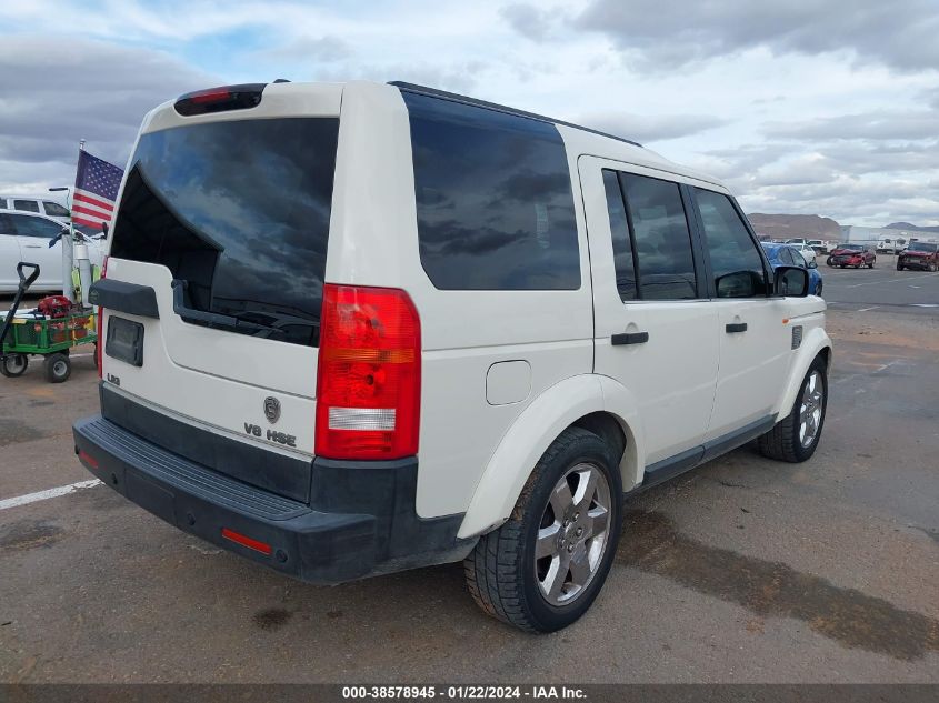 2008 Land Rover Lr3 V8 Hse VIN: SALAG25428A481603 Lot: 38578945