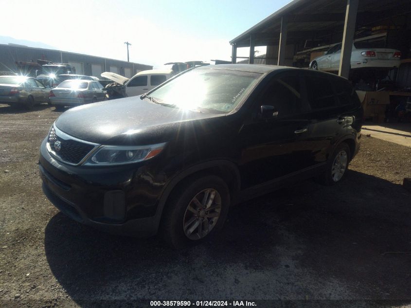 2015 Kia Sorento Lx VIN: 5XYKT3A60FG596086 Lot: 38579590