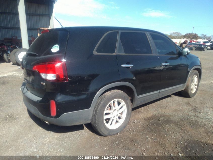 2015 Kia Sorento Lx VIN: 5XYKT3A60FG596086 Lot: 38579590