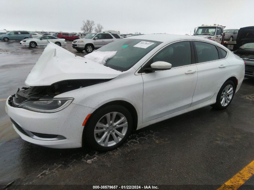 2015 Chrysler 200 Limited VIN: 1C3CCCABXFN538078 Lot: 38579657