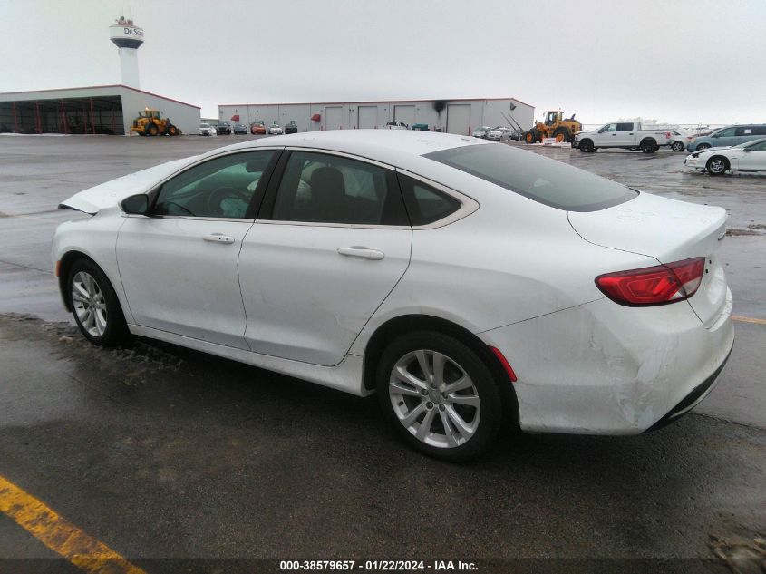 2015 Chrysler 200 Limited VIN: 1C3CCCABXFN538078 Lot: 38579657