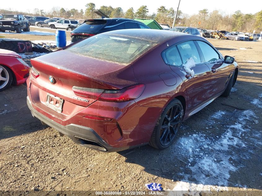 2022 BMW 8 Series M850I VIN: WBAGV8C05NCJ95140 Lot: 38580085