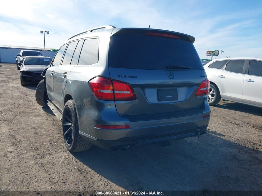 2018 Mercedes-Benz Gls 450 4Matic VIN: 4JGDF6EE3JB065014 Lot: 38580421