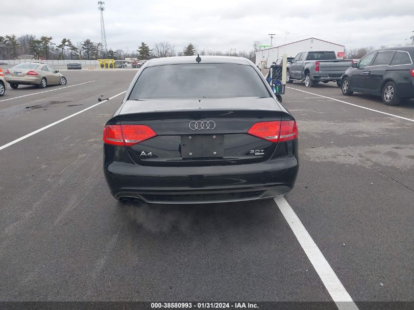 2012 Audi A4 2.0T Premium VIN: WAUFFAFLXCN008658 Lot: 38580993