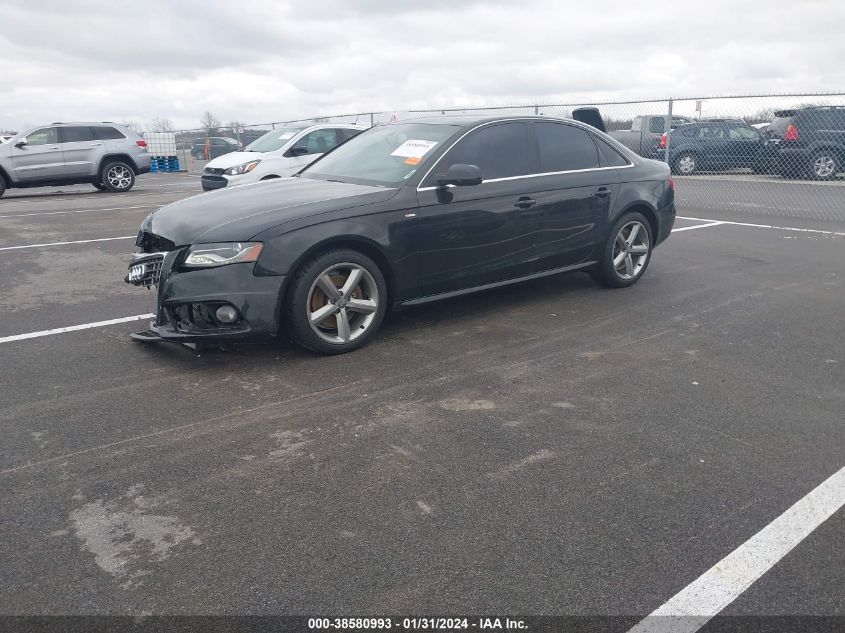 2012 Audi A4 2.0T Premium VIN: WAUFFAFLXCN008658 Lot: 38580993