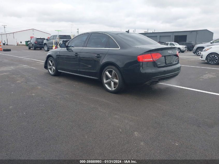 2012 Audi A4 2.0T Premium VIN: WAUFFAFLXCN008658 Lot: 38580993