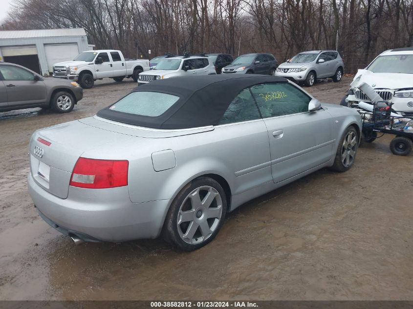 2005 Audi S4 Base (A6) VIN: WUARL48H75K901431 Lot: 38582812