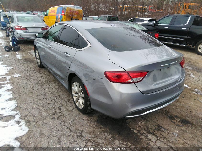 2015 Chrysler 200 C VIN: 1C3CCCCBXFN590047 Lot: 38583136