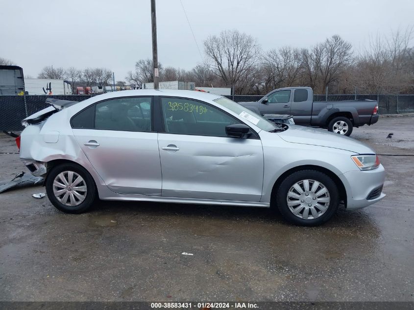 2014 Volkswagen Jetta 2.0L S VIN: 3VW2K7AJXEM325114 Lot: 38583431