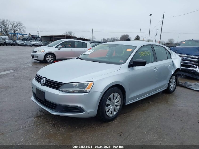 2014 Volkswagen Jetta 2.0L S VIN: 3VW2K7AJXEM325114 Lot: 38583431