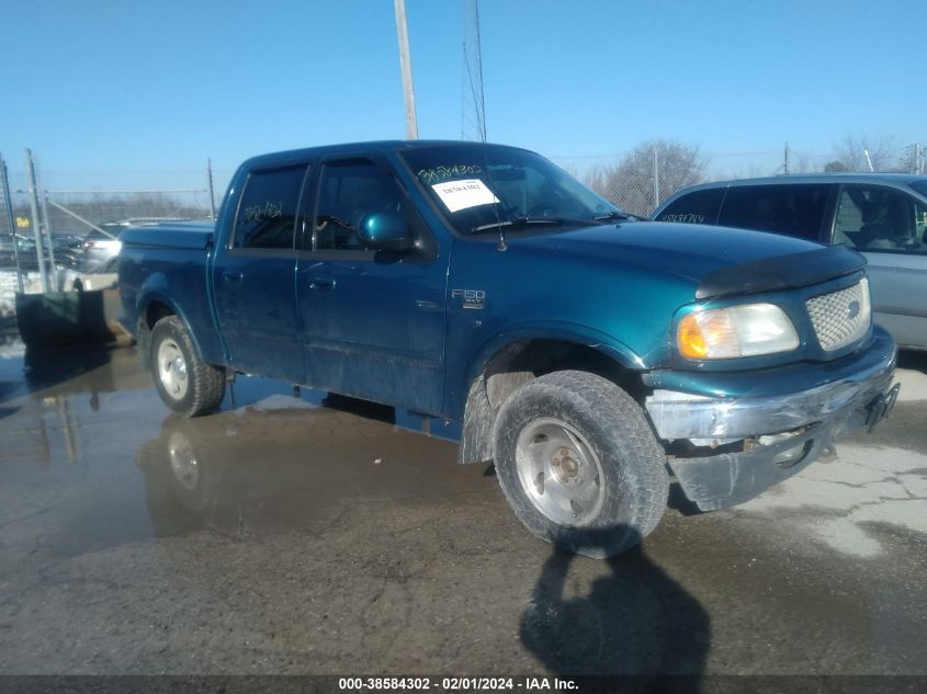 2001 Ford F150 Supercrew VIN: 1FTRW08LX1KA23702 Lot: 38584302