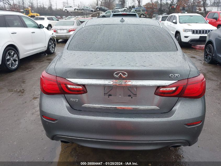 2016 Infiniti Q70 3.7X VIN: JN1BY1AR9GM270497 Lot: 38584447