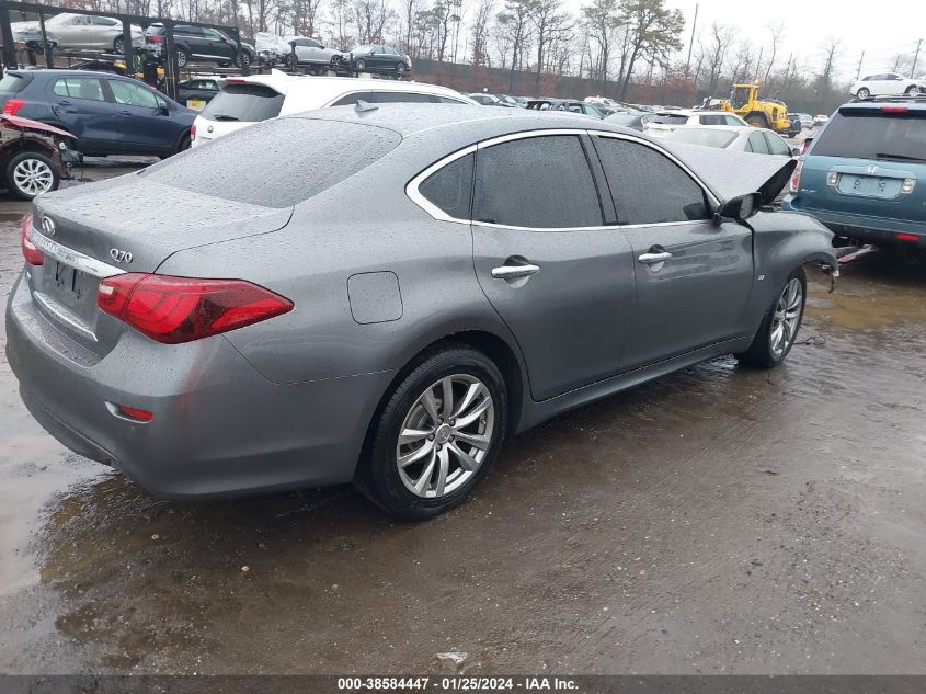 2016 Infiniti Q70 3.7X VIN: JN1BY1AR9GM270497 Lot: 38584447