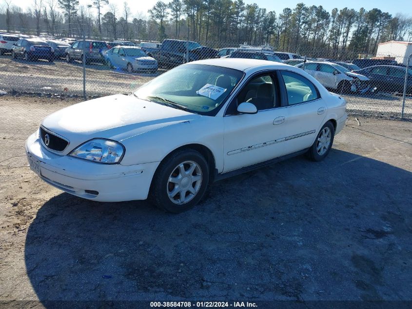 2001 Mercury Sable Ls VIN: 1MEFM53U11A626998 Lot: 38584708