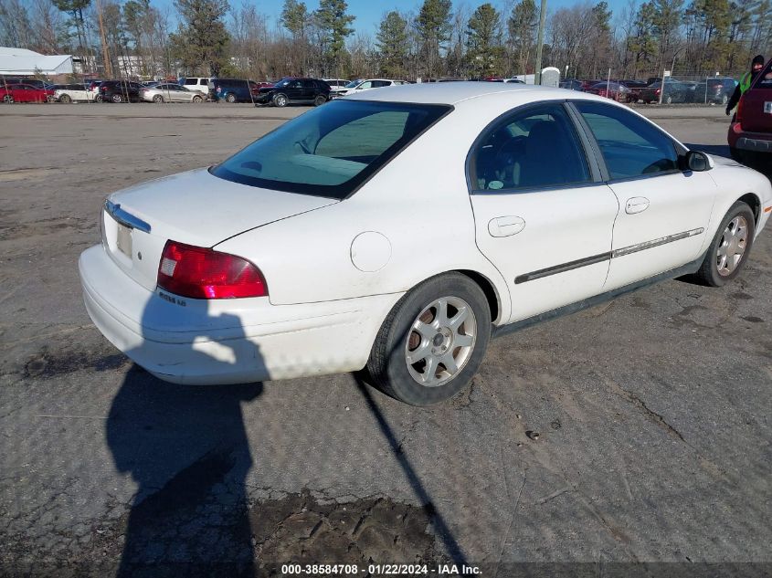 2001 Mercury Sable Ls VIN: 1MEFM53U11A626998 Lot: 38584708