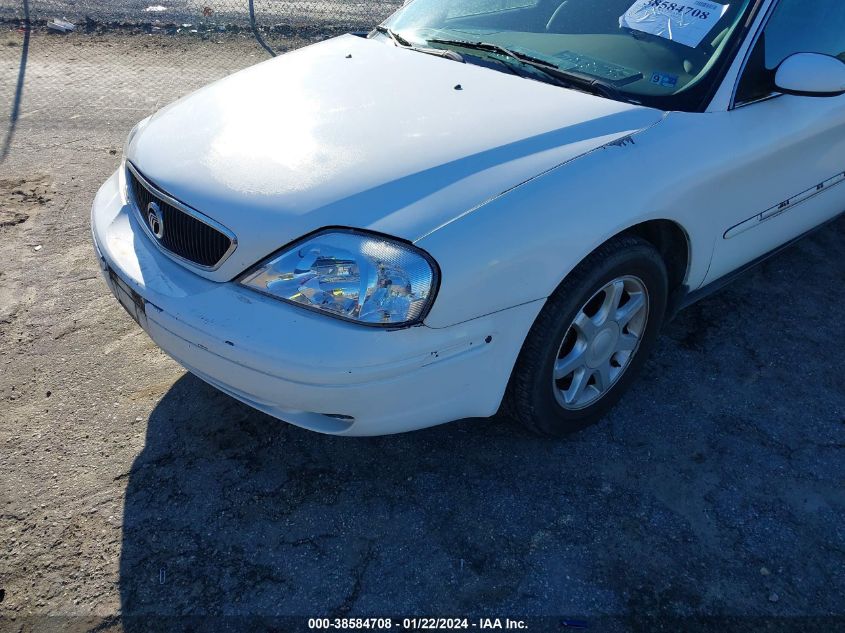 2001 Mercury Sable Ls VIN: 1MEFM53U11A626998 Lot: 38584708