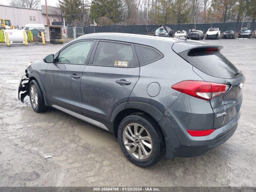 2017 Hyundai Tucson Se VIN: KM8J3CA47HU572696 Lot: 38584769