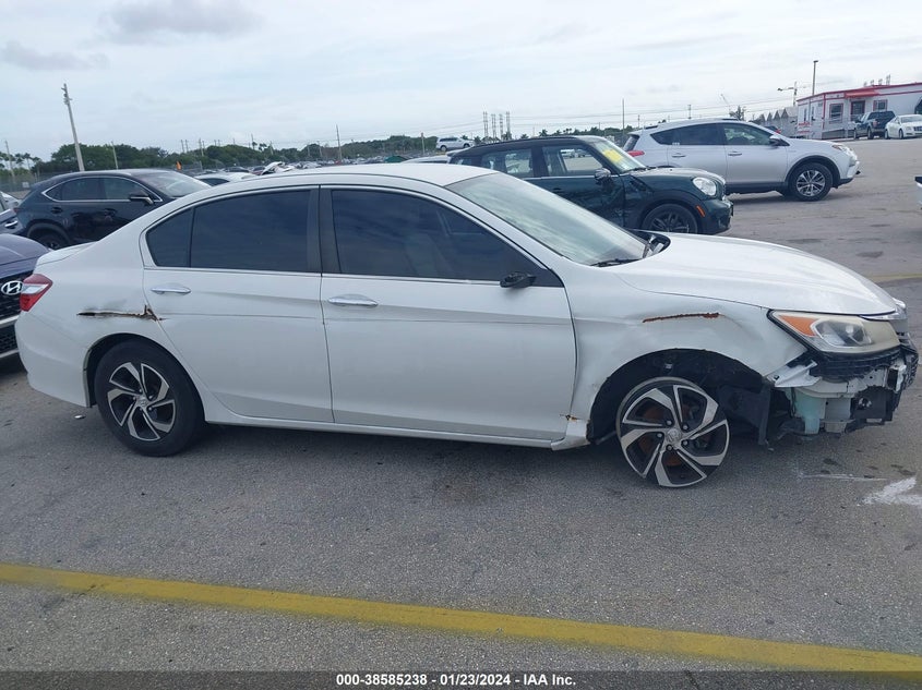 2016 HONDA ACCORD LX VIN: 1HGCR2F39GA204611