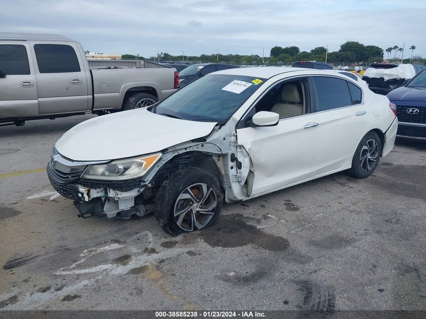 2016 HONDA ACCORD LX VIN: 1HGCR2F39GA204611