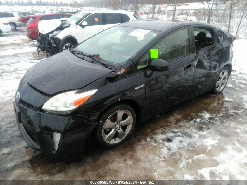 2013 Toyota Prius Three Se VIN: JTDKN3DU0D5619795 Lot: 38585796