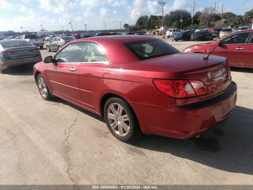 2008 Chrysler Sebring Limited VIN: 1C3LC65M98N275923 Lot: 38585863