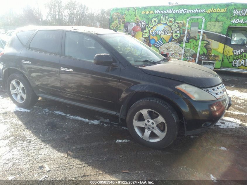 2005 Nissan Murano Sl VIN: JN8AZ08W05W424080 Lot: 38585946