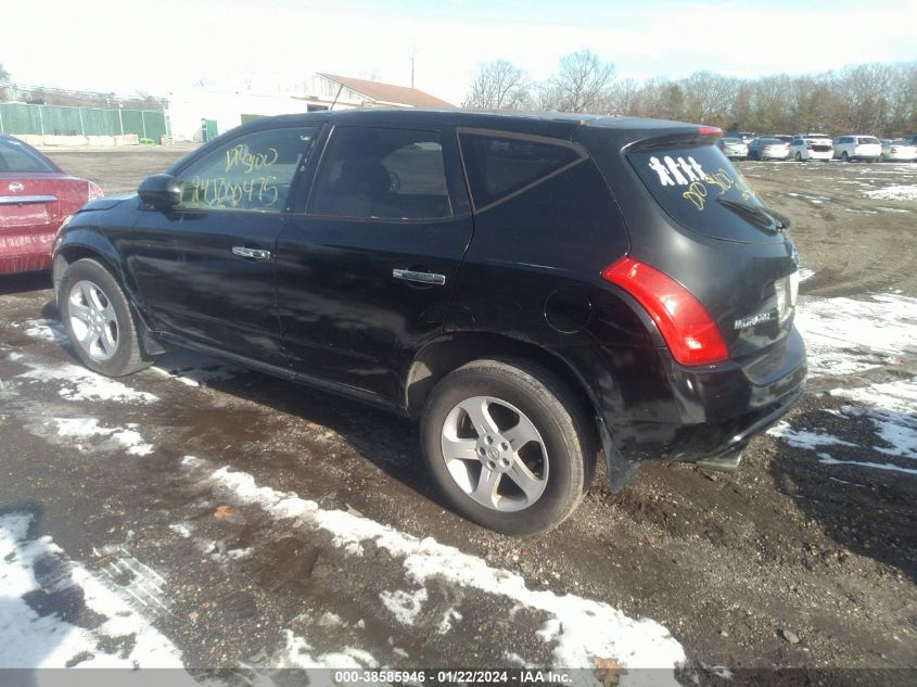 2005 Nissan Murano Sl VIN: JN8AZ08W05W424080 Lot: 38585946