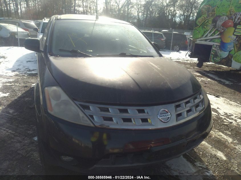 2005 Nissan Murano Sl VIN: JN8AZ08W05W424080 Lot: 38585946