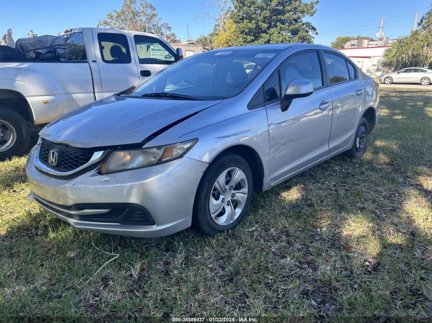 2013 Honda Civic Sdn VIN: 19XFB2F54DE063540 Lot: 38586037