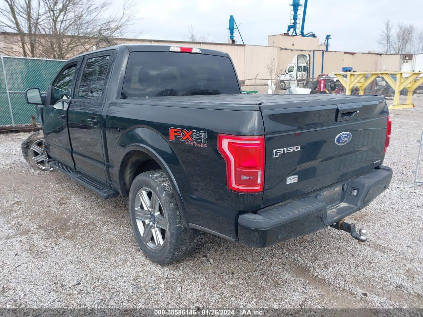 2016 Ford F-150 Lariat VIN: 1FTEW1EF4GKE27722 Lot: 38586146