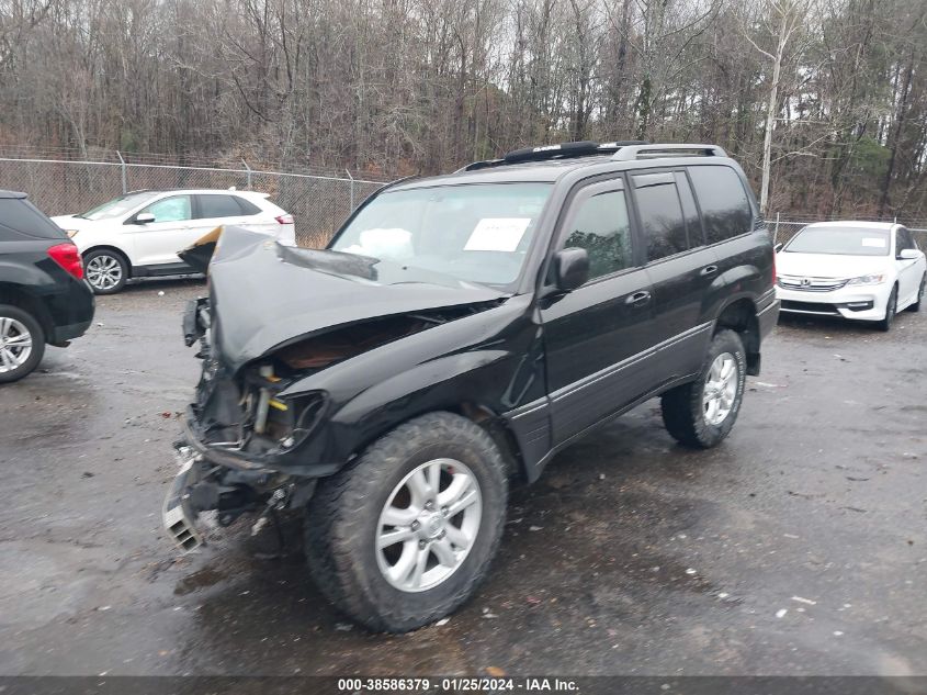 2004 Lexus Lx 470 VIN: JTJHT00W443535638 Lot: 38586379