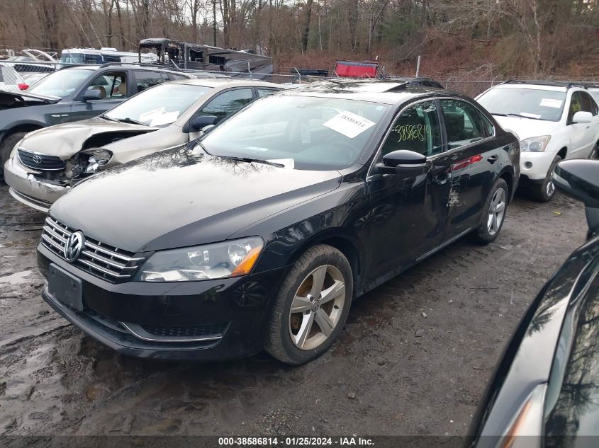 2013 Volkswagen Passat 2.0L Tdi Se VIN: 1VWBN7A3XDC106047 Lot: 38586814
