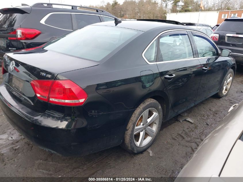 2013 Volkswagen Passat 2.0L Tdi Se VIN: 1VWBN7A3XDC106047 Lot: 38586814