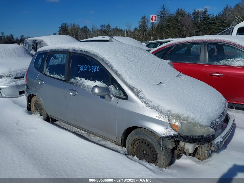 2007 Honda Fit VIN: JHMGD374X7S062354 Lot: 38586880