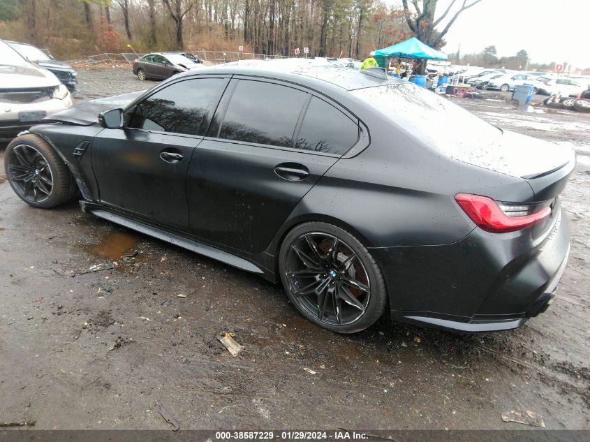 2021 BMW M3 Competition VIN: WBS33AY01MFL16453 Lot: 38587229