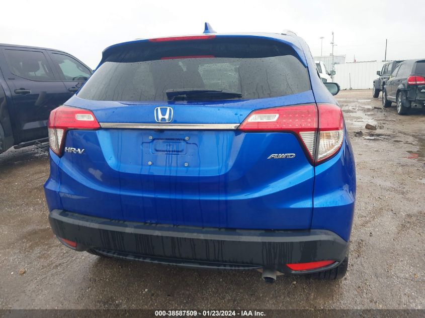 2022 Honda Hr-V Awd Ex VIN: 3CZRU6H57NM765073 Lot: 38587509