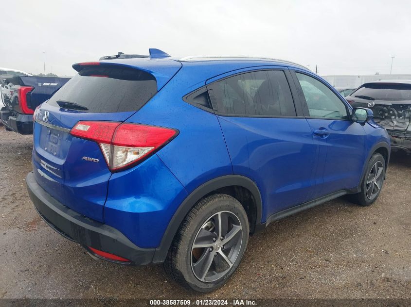 2022 Honda Hr-V Awd Ex VIN: 3CZRU6H57NM765073 Lot: 38587509