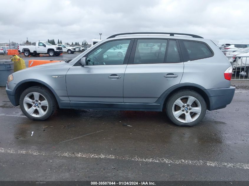 2004 BMW X3 3.0I VIN: WBXPA93424WC34597 Lot: 38587844