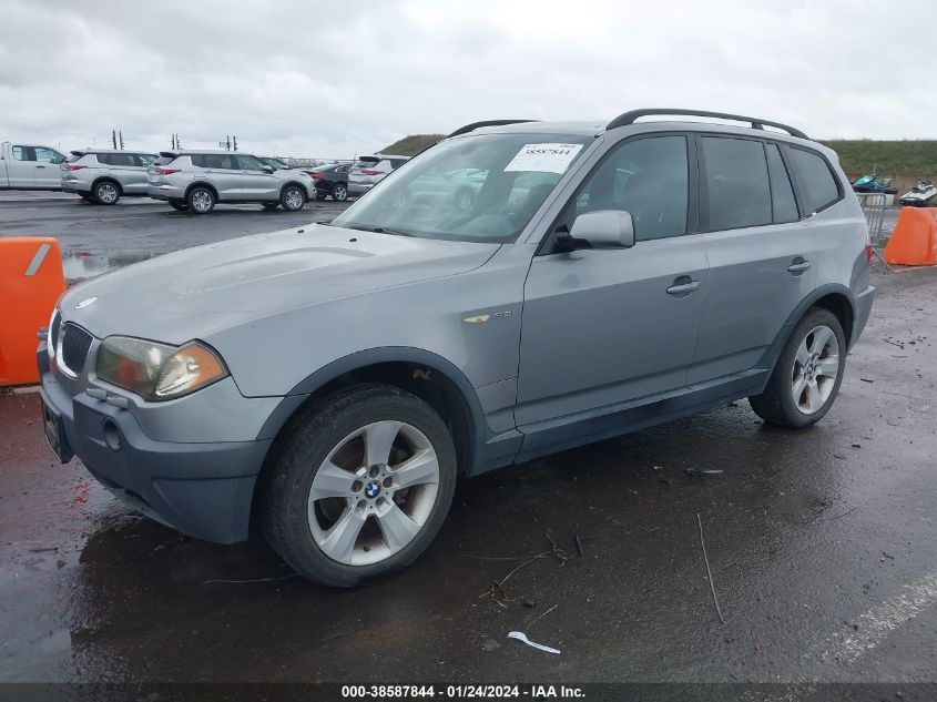 2004 BMW X3 3.0I VIN: WBXPA93424WC34597 Lot: 38587844