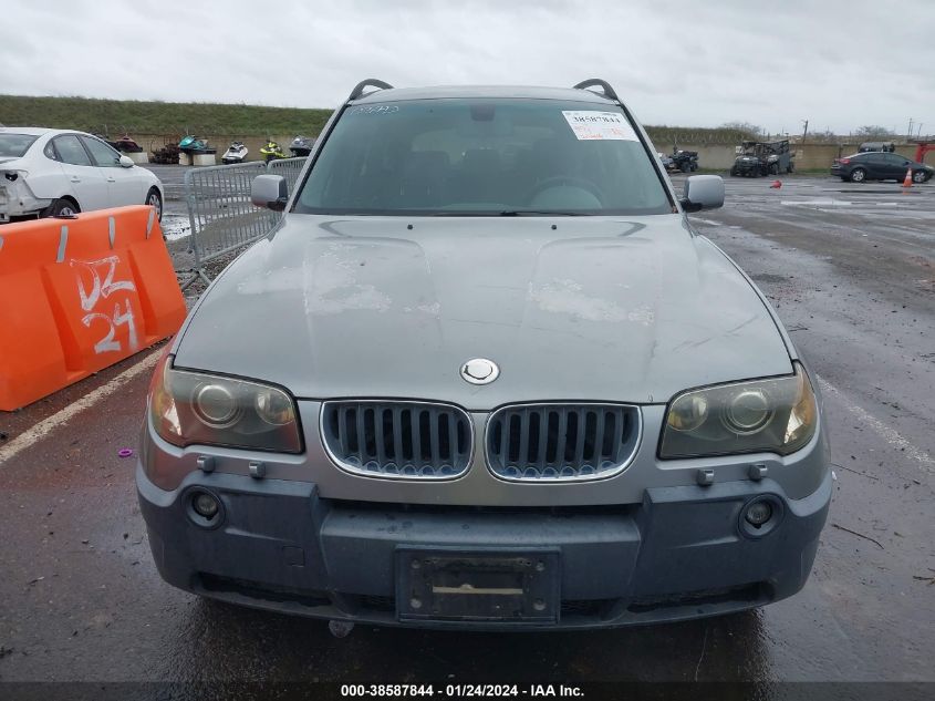 2004 BMW X3 3.0I VIN: WBXPA93424WC34597 Lot: 38587844