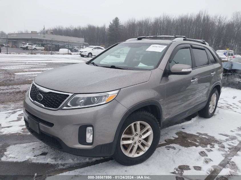 2014 Kia Sorento Lx VIN: 5XYKTCA69EG450669 Lot: 38587895