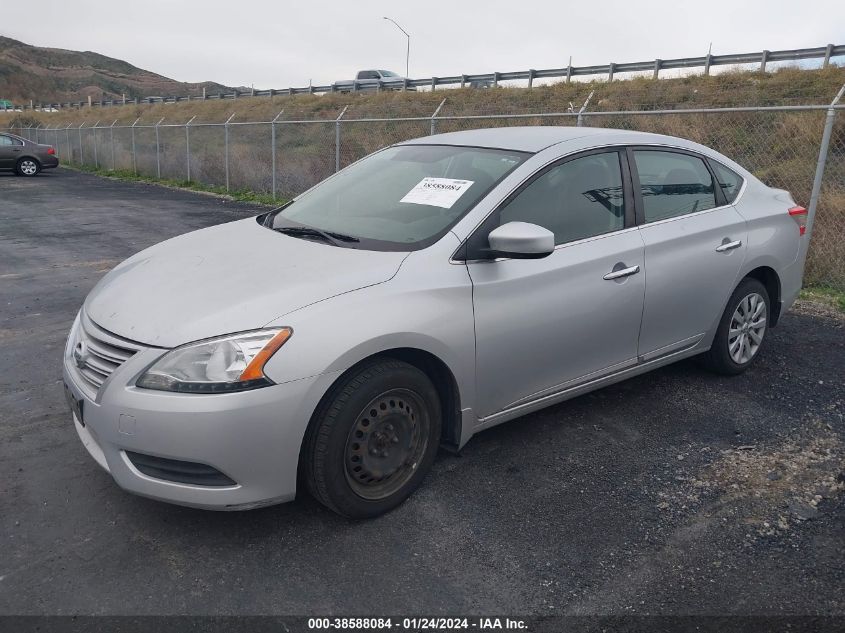 2014 Nissan Sentra Sv VIN: 3N1AB7AP7EY266411 Lot: 38588084