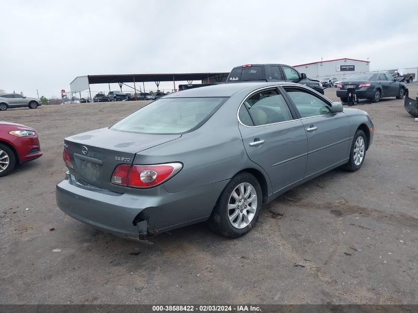 2002 Lexus Es 300 Base (A4) VIN: JTHBF30G025020744 Lot: 38588422