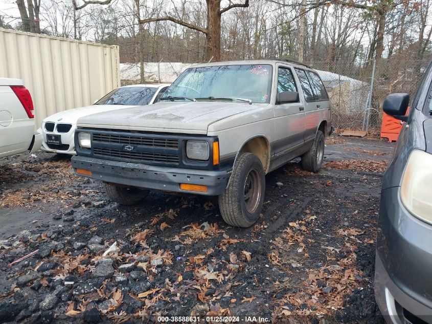 1993 Chevrolet Blazer S10 VIN: 1GNCS13W0P2107830 Lot: 38588631