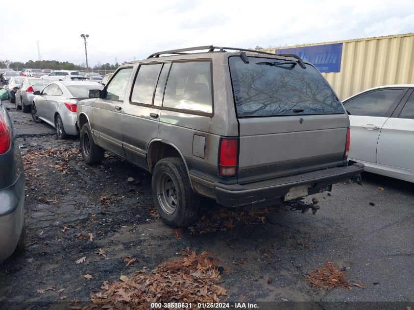 1993 Chevrolet Blazer S10 VIN: 1GNCS13W0P2107830 Lot: 38588631