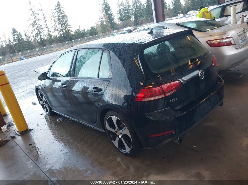 2018 Volkswagen Golf Gti 2.0T Autobahn/2.0T S/2.0T Se VIN: 3VW547AU5JM252536 Lot: 38588942