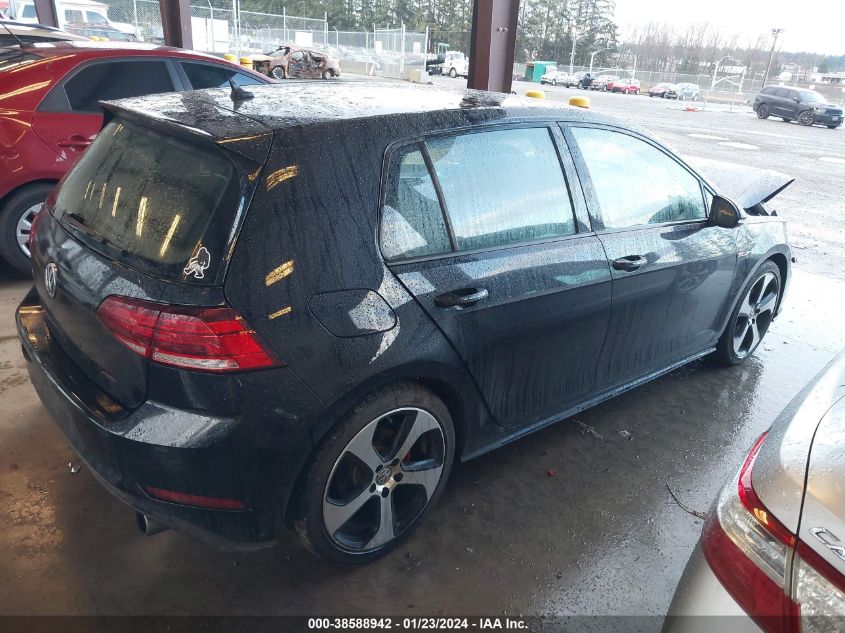 2018 Volkswagen Golf Gti 2.0T Autobahn/2.0T S/2.0T Se VIN: 3VW547AU5JM252536 Lot: 38588942