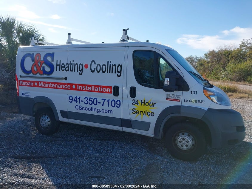 2018 RAM PROMASTER 1500 LOW ROOF 136 WB - 3C6TRVAG5JE109856